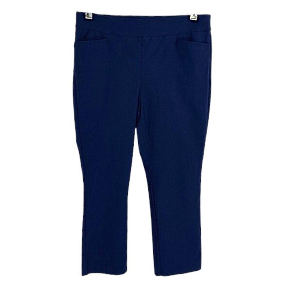 Chico's Brigitte Ankle Pants Size 1.5 (10P) Navy Blue - Picture 3 of 14